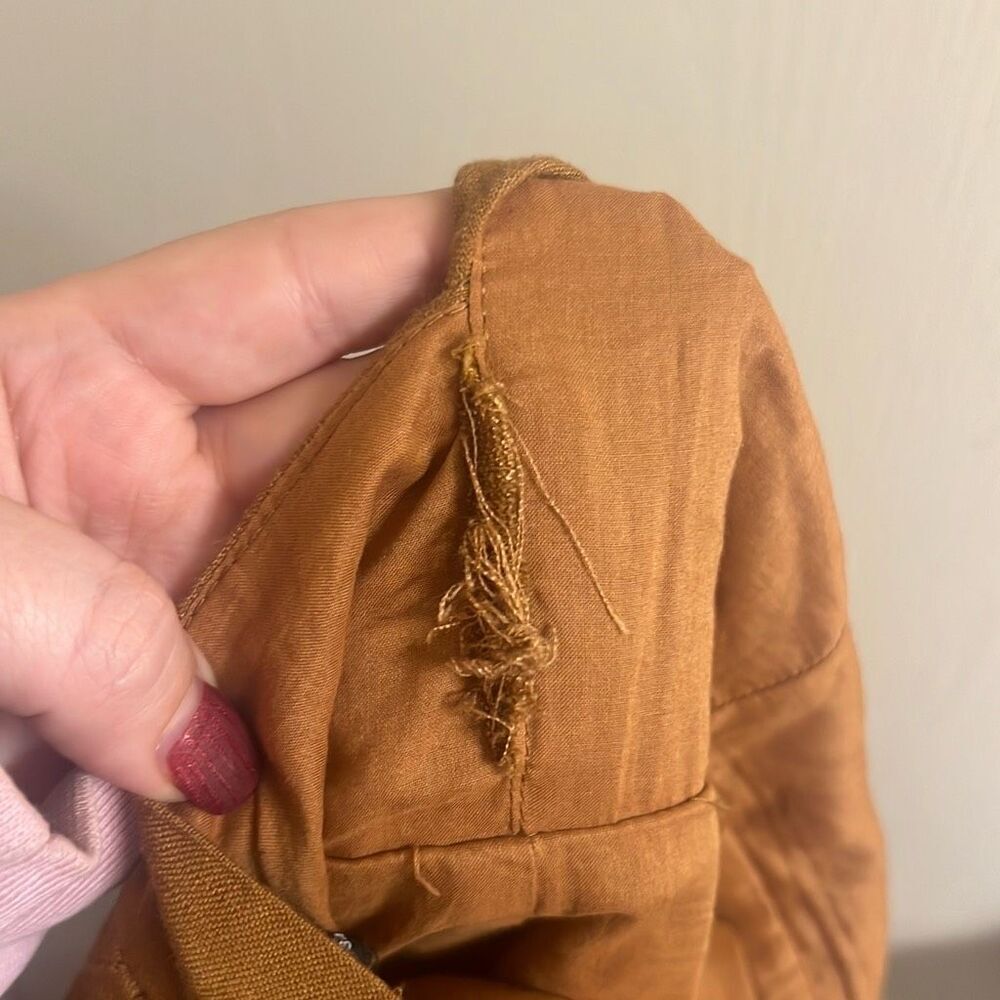 ✨Bardot Goddess Halter Linen Tan Sz 2 Dress✨ - Picture 7 of 7